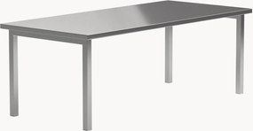 Mesa de jantar em aço inoxidável Cilo, 210 x 95 cm