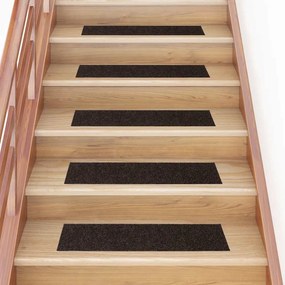 Tapetes de escada adesivos 30 pcs 76x20 cm retangular
