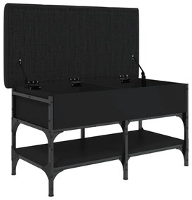 Banco sapateira 82x42x45 cm derivados de madeira preto