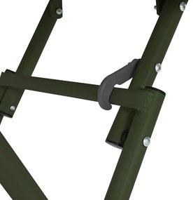 Mesa de Jardim Verde Escura Rebatível 55x55x73 cm - Aço