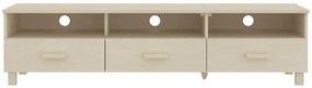 Móvel de TV HAMAR 158x40x40 cm pinho maciço castanho-mel