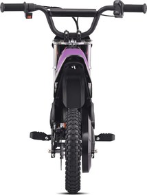 Mota elétrica para crianças ROOKIE 24 V (12"), bateria de lítio, motor sem escovas de 250 W, travão de disco Roxa