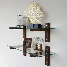 Prateleira de Parede R200 – Nogueira – 85x25x25 cm
