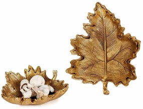 Folha Decorativa Dourada | 34 cm