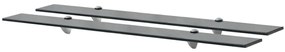 Prateleiras flutuantes 2 pcs vidro 90x20 cm 8 mm