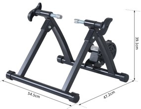 Bicicleta de Treinamento com Rolo Que Dobra Resistência Ajustável Treinador de Ciclismo Aço Bicicleta Interior
