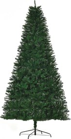 Árvore de Natal artificial de 240 cm, 1499 ramos com agulhas, imitação de Nordmann, muito realista, verde