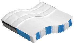 vidaXL Colchão de molas ensacadas médio plus 180x200 cm