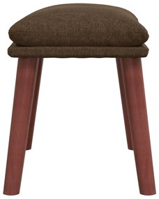Apoio de pés tecido 45x29,5x35 castanho