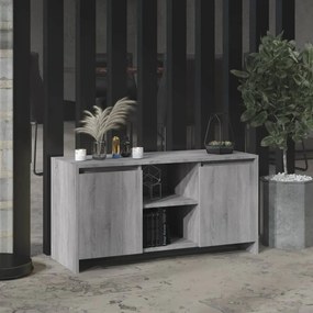vidaXL Móvel de TV 102x37,5x52,5 cm derivados madeira sonoma cinza