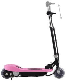 Trotinete elétrica 120 W cor-de-rosa