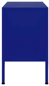 Móvel de TV aço 105x35x50 cm azul-marinho
