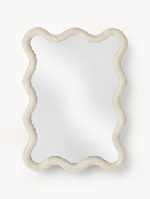 Espelho de parede com rebordo ondulado Wave