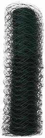 Cerca Hexagonal Cinza Verde 2500 x 40 x 0.09 cm Aço galvanizado