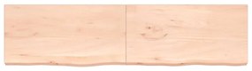 Prateleira de parede 200x50x(2-6)cm carvalho maciço não tratado