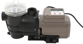 Bomba de piscina com temporizador preto 0,25 HP 8000 L/h