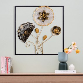 Acessório Decorativo de Parede Leon – Multicolor – 55 x 5 x 55 cm