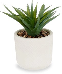Vaso Planta Artificial Branco 14X18cm