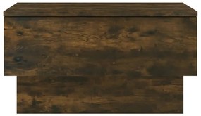 Mesa de cabeceira de montagem na parede cor carvalho fumado