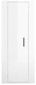 Móvel de Parede Flix Suspenso de 100 cm - Branco Brilhante - Design Mo