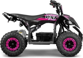 Mini moto 4 elétrica infantil - VOLT 1000 W 36 V, com 3 velocidades reguláveis, c/ marcha atrás Rosa