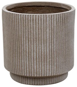 Vaso para plantas taupe ⌀ 30 cm DARIA Beliani