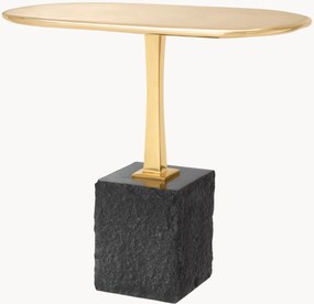 Mesa de apoio oval com base em granito Kayan