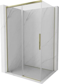 Mexen Rox cabine de duche deslizante 150 x 90 cm, transparente, dourada - 8C2-150-090-50-00