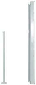 Toldo lateral retrátil 140x300 cm cinzento