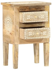 Mesa de cabeceira pintada à mão 40x30x60 cm mangueira maciça