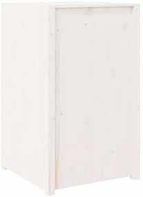 Armário de cozinha p/ exterior 55x55x92 cm pinho maciço branco