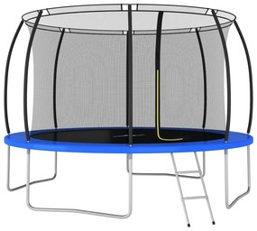 92455 vidaXL Conjunto de trampolim redondo 366x80 cm 150 kg