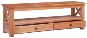 Móvel de TV 120x30x40 cm madeira de mogno maciça
