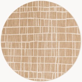 Tapete redondo de pelo curto para interior e exterior Crouch