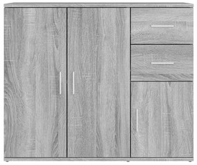 Aparador 91x29,5x75 cm derivados de madeira cinzento sonoma