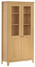 vidaXL Móvel alto Hill 85x37x170,5 cm pinho maciço castanho mel