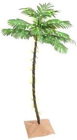 Palmeira c/ 88 luzes LED 150 cm branco quente