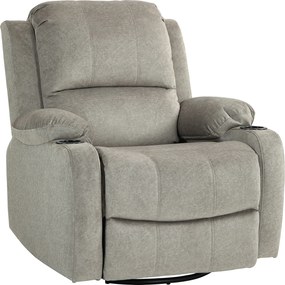 HOMCOM Poltrona relax com apoio para os pés e função reclinável, incl. porta-copos, até 150 kg, Castanho | Aosom Portugal
