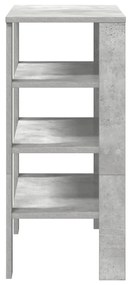 Sapateira 61x32x70 cm derivados de madeira cinzento cimento