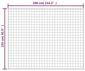 Manta pesada 11 kg 235x290 cm tecido azul