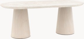 Mesa de jantar oval Pedra, 200 x 90 cm