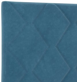 Cama vidaXL Azul Escuro 140x190 cm Veludo