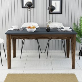 Mesa de Jantar "Milano" com Arrumação – 145x88x75 cm – Nogueira e Antr