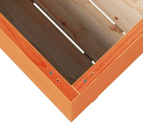 Vaso/floreira de jardim 90x40x72 cm pinho maciço castanho mel