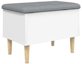 Banco de arrumação 62x42x46 cm derivados de madeira branco