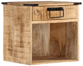 vidaXL Mesa de cabeceira 40x30x37 cm madeira de mangueira maciça