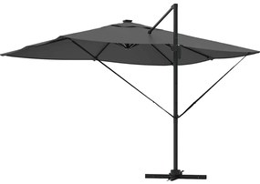 Parasol Cantilever Roma com LEDs Antracite 352x251x265 cm - Estrutura