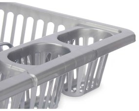 Escorredor de Louça Prateado Plástico 46 x 8 x 36 cm (12 Unidades)