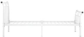 Estrutura de cama metal 90x200 cm branco