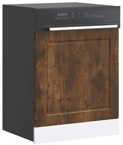 Painel máquina lavar louça Porto carvalho fumado 60x1,5x67 cm